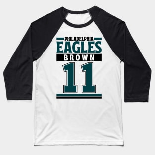 Philadelphia Eagles Brown 11 American Football Edition 3 Baseball T-Shirt